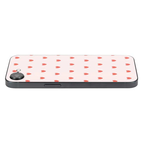Pink and Red Hearts iPhone 16e Skin